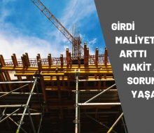 İnşaat Sektöründeki Girdi Maliyetleri Arttı Nakit Akışında Sorunlar Yaşanıyor