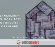 İşte Bankaların güncel Ocak 2022 Konut Kredisi Faiz Oranları!