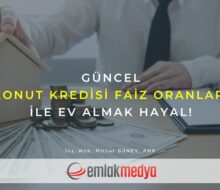 Güncel konut kredisi faiz oranları ile ev almak hayal!